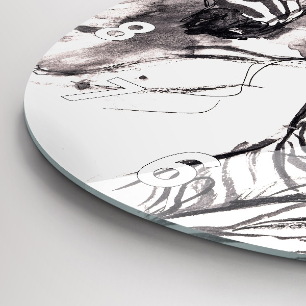 Orologio rotondo Donna e zebre