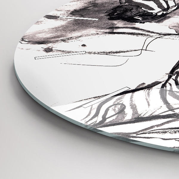 Orologio rotondo Donna e zebre