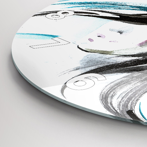 Orologio rotondo Cavallo e donna astratti