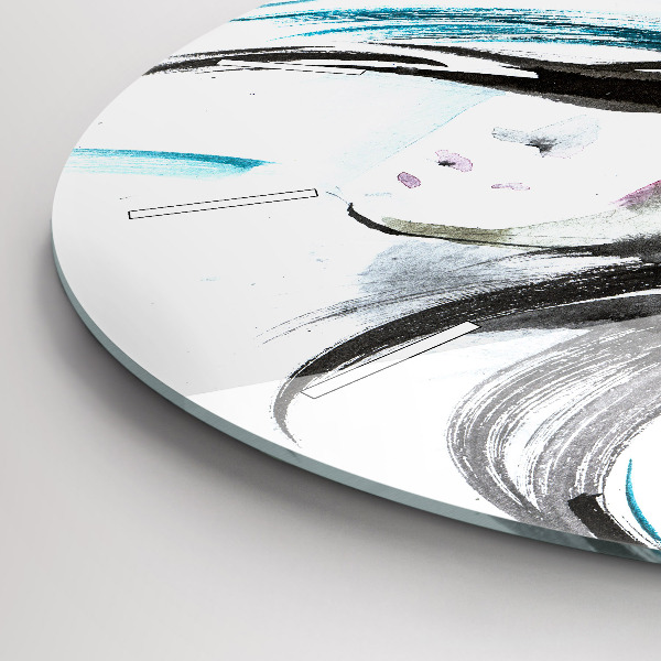 Orologio rotondo Cavallo e donna astratti