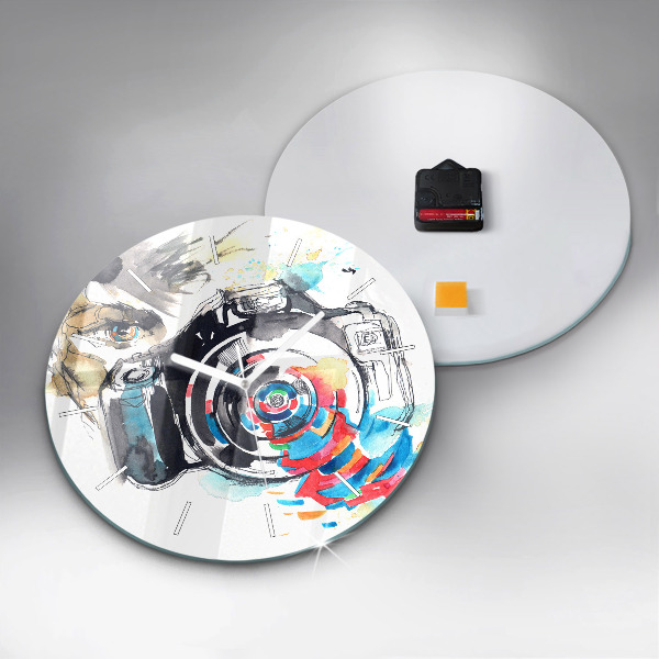 Orologio rotondo Fotografa donna