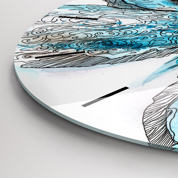 Orologio rotondo Faccia di farfalla