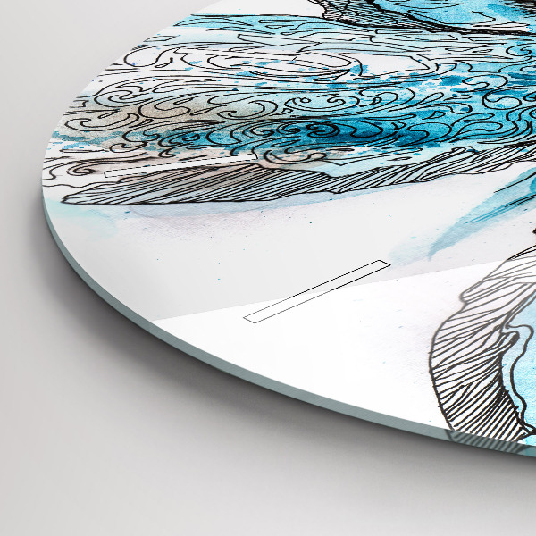 Orologio rotondo Faccia di farfalla