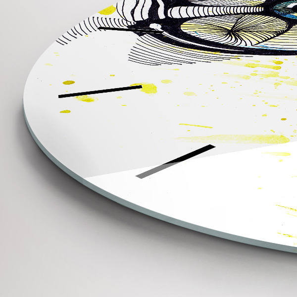 Orologio rotondo Occhi con occhiali