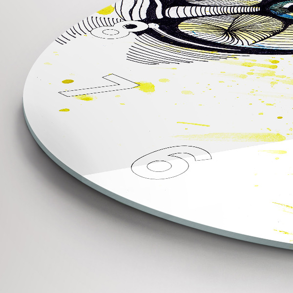 Orologio rotondo Occhi con occhiali