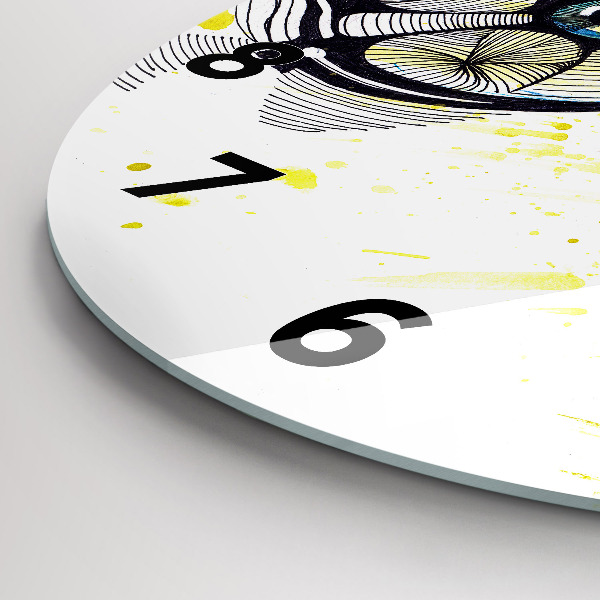 Orologio rotondo Occhi con occhiali