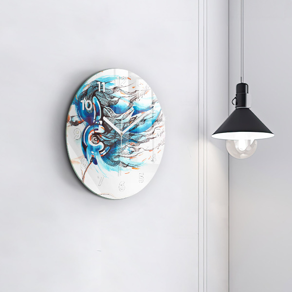 Orologio rotondo Illustrazione di un telefono cellulare