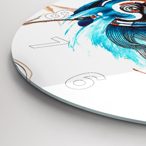 Orologio rotondo Illustrazione di un telefono cellulare