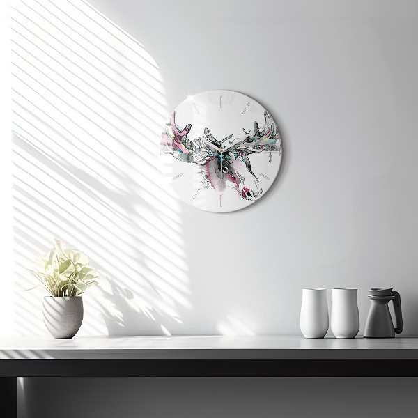 Orologio rotondo Estratto di alce