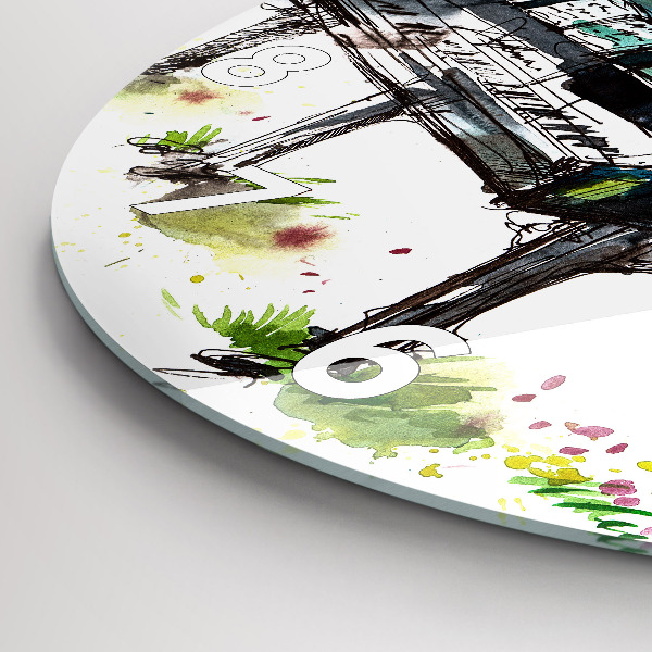 Orologio rotondo Illustrazione 4 stagioni