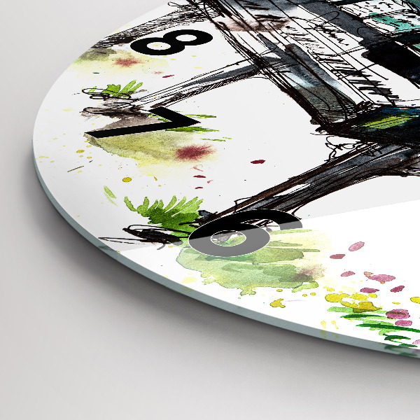 Orologio rotondo Illustrazione 4 stagioni