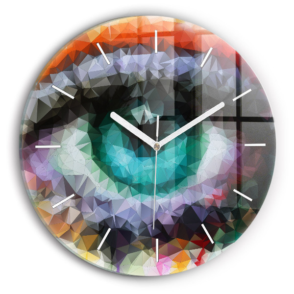 Orologio rotondo Occhio umano colorato