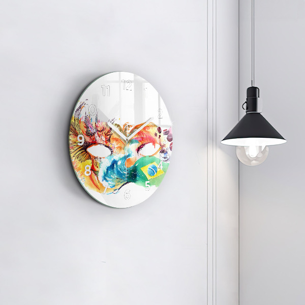 Orologio rotondo Cultura - Bandiera brasiliana