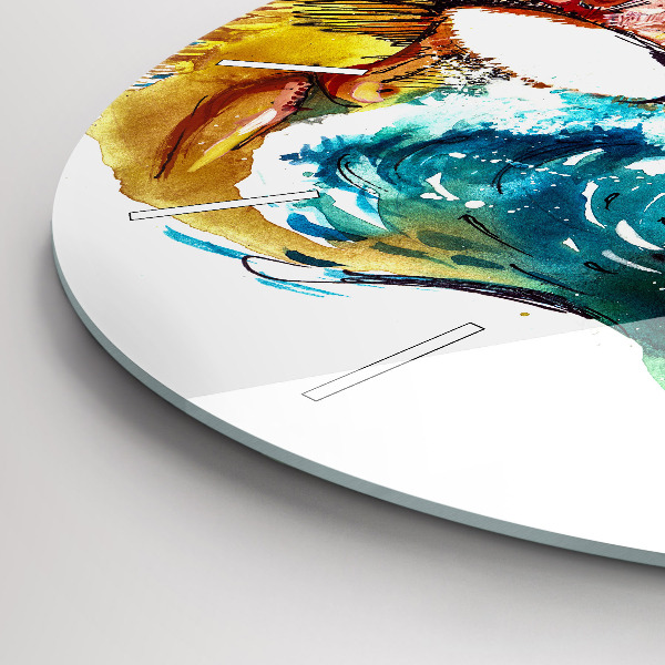 Orologio rotondo Cultura - Bandiera brasiliana