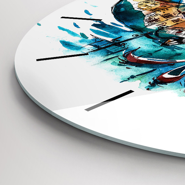 Orologio rotondo Italia - Gondola Veneziana