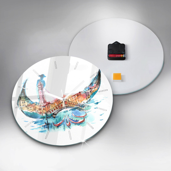 Orologio rotondo Italia - Gondola Veneziana