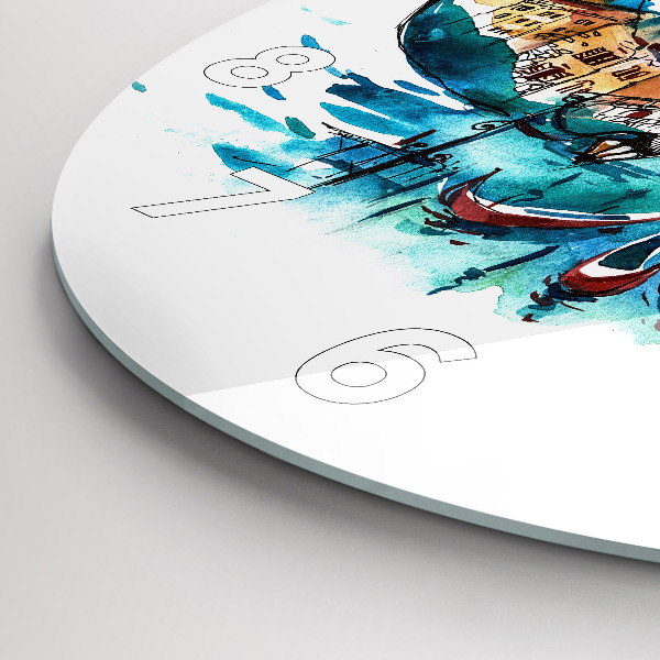 Orologio rotondo Italia - Gondola Veneziana