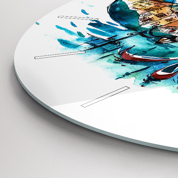 Orologio rotondo Italia - Gondola Veneziana