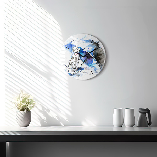 Orologio rotondo Dalmata e ombrello