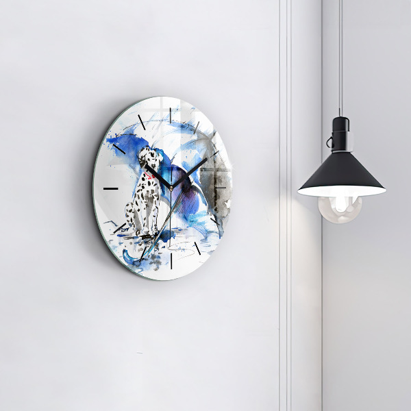 Orologio rotondo Dalmata e ombrello