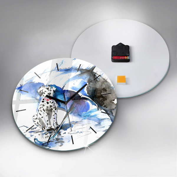 Orologio rotondo Dalmata e ombrello