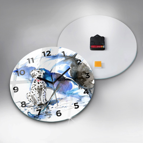 Orologio rotondo Dalmata e ombrello