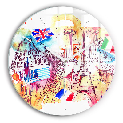 Orologio rotondo Paesi attraenti nel mondo