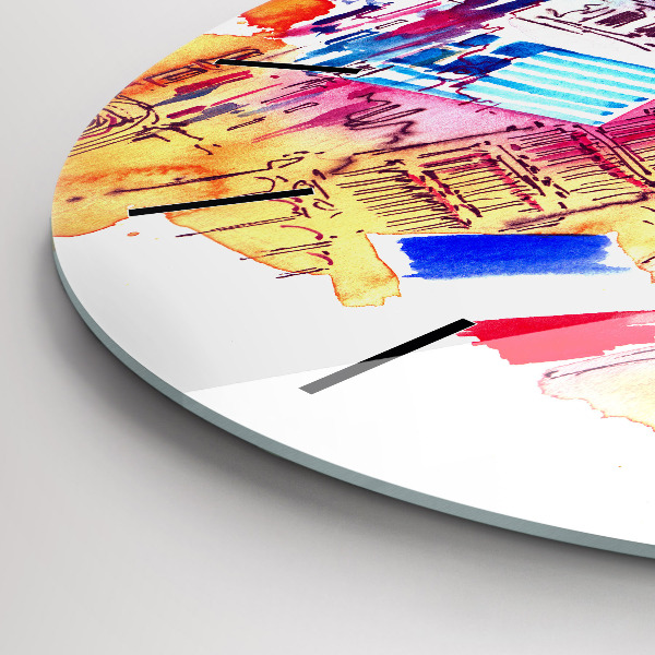 Orologio rotondo Paesi attraenti nel mondo