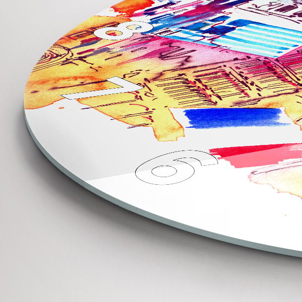 Orologio rotondo Paesi attraenti nel mondo