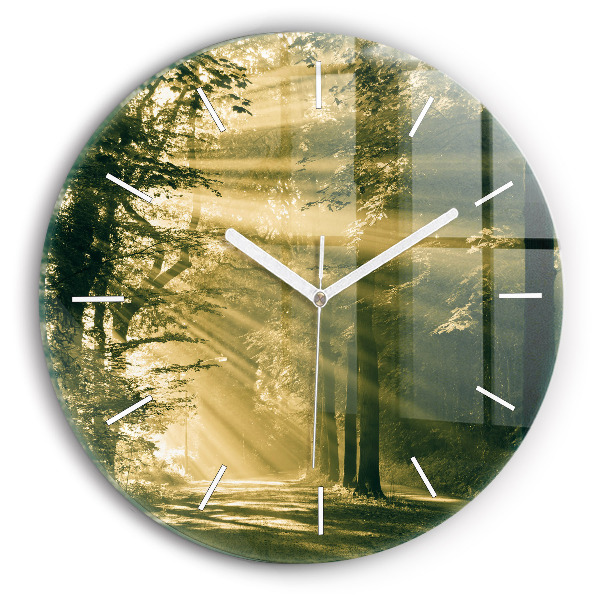 Orologio rotondo Foresta dei raggi del sole