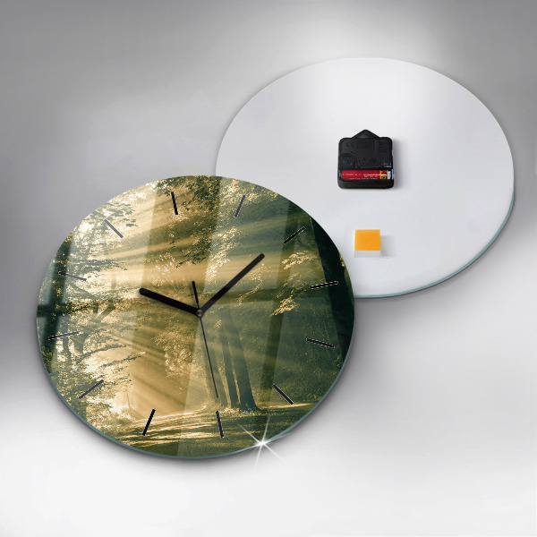 Orologio rotondo Foresta dei raggi del sole