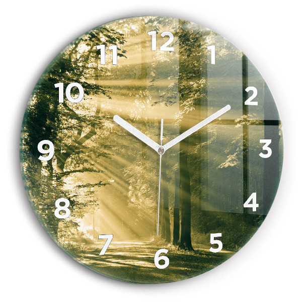 Orologio rotondo Foresta dei raggi del sole