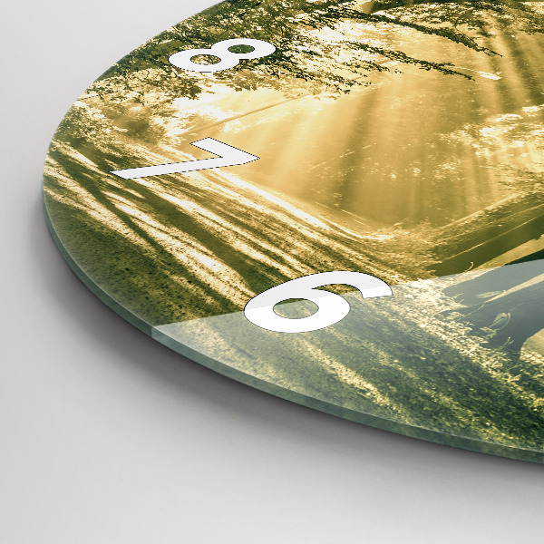 Orologio rotondo Foresta dei raggi del sole