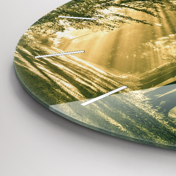 Orologio rotondo Foresta dei raggi del sole