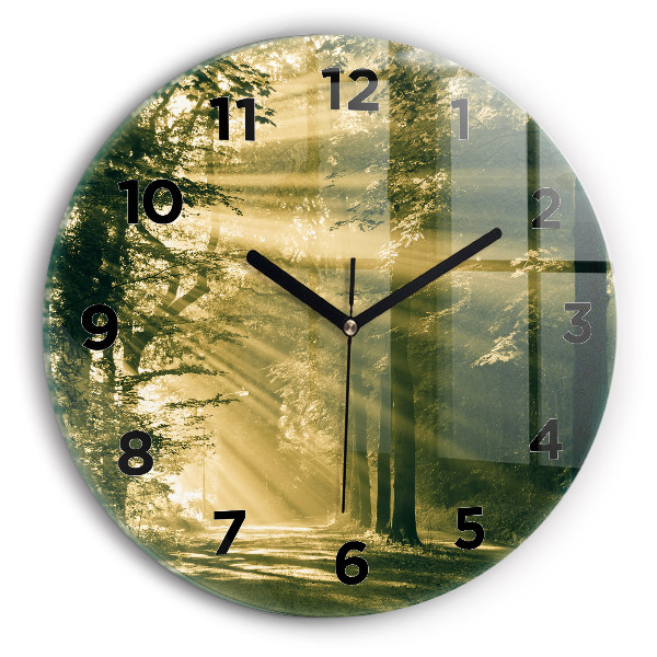 Orologio rotondo Foresta dei raggi del sole