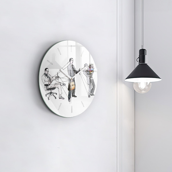 Orologio rotondo Persone burattinaie