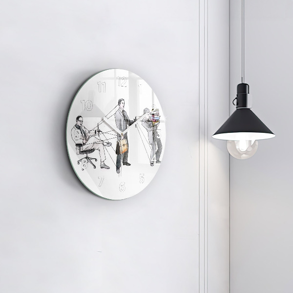 Orologio rotondo Persone burattinaie