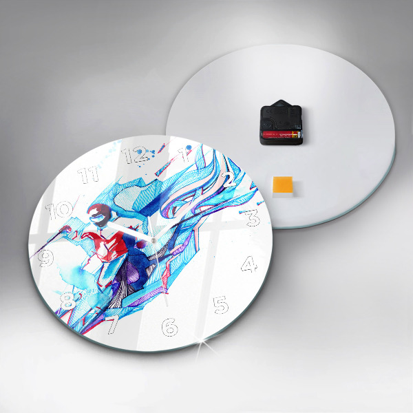 Orologio rotondo Sciatore