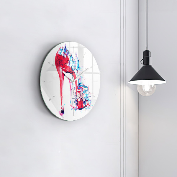 Orologio rotondo Tacco rosso