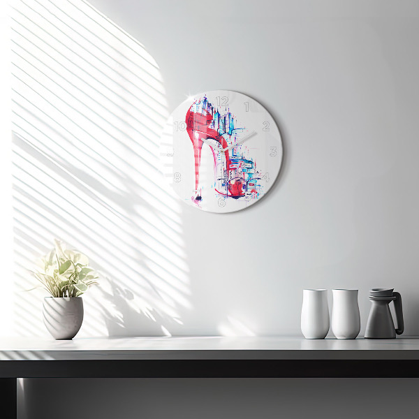 Orologio rotondo Tacco rosso