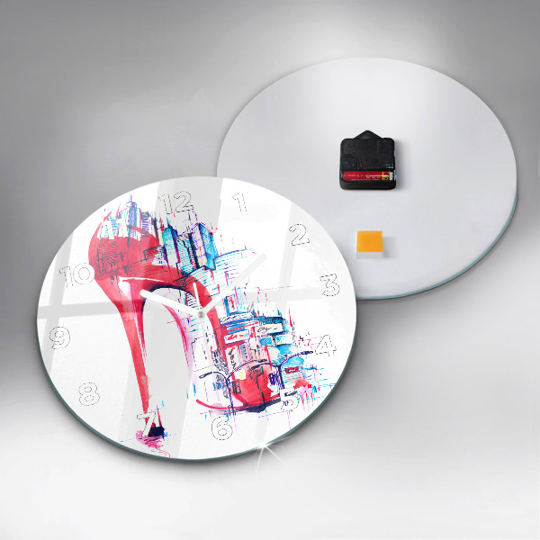 Orologio rotondo Tacco rosso