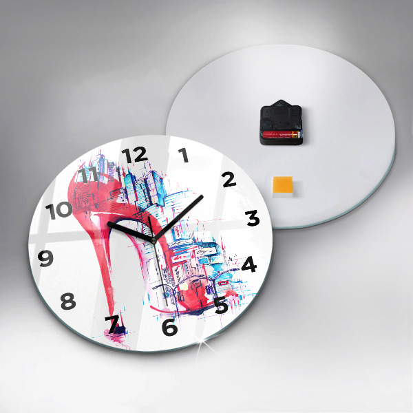 Orologio rotondo Tacco rosso