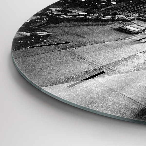 Orologio rotondo Strade della città di Chicago