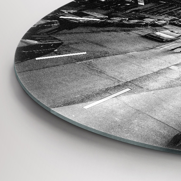 Orologio rotondo Strade della città di Chicago