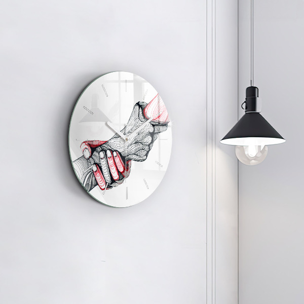 Orologio rotondo Tenersi per mano