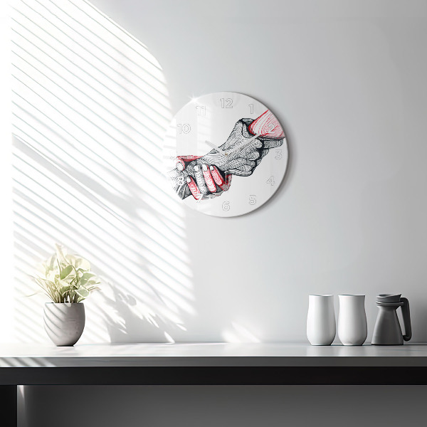 Orologio rotondo Tenersi per mano