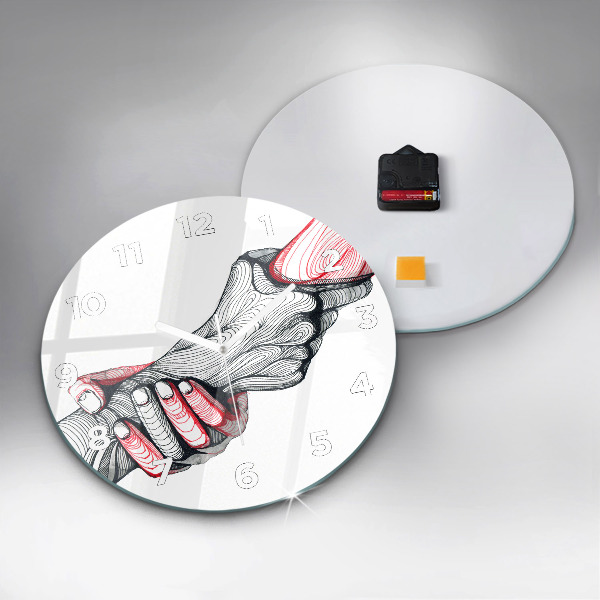 Orologio rotondo Tenersi per mano