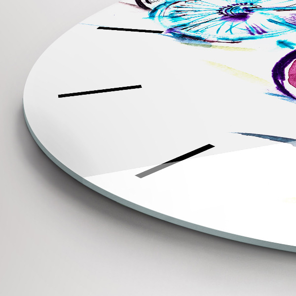 Orologio rotondo Biciclette cittadine colorate