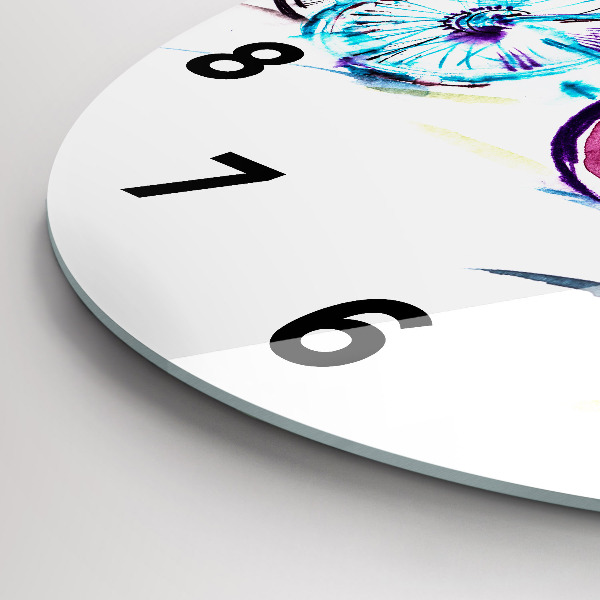 Orologio rotondo Biciclette cittadine colorate