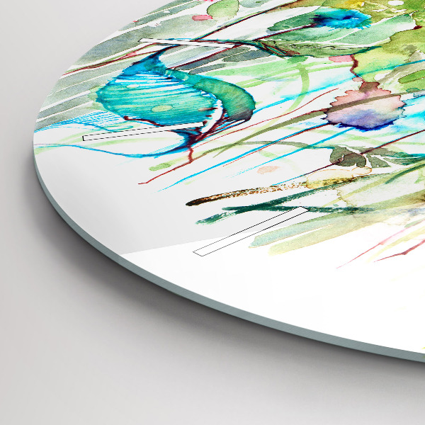 Orologio rotondo Fiori nel prato